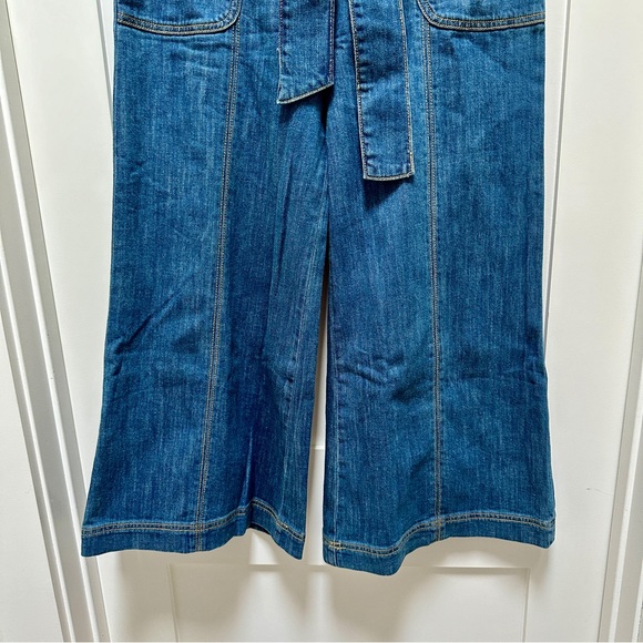 ANTHROPOLOGIE Pilcro High Rise Crop Wide Leg Jeans w/ Belt - Picture 4 of 13